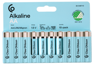 Alkaliskt batteri AA / LR6 Clas Ohlson