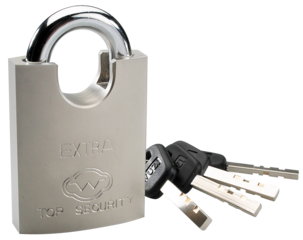 Hänglås med dold bygel