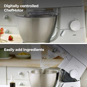 Kenwood Chef kjøkkenmaskin KVC3103W, 1000 W