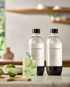 Flaske SodaStream oppvaskmaskinsikker 1,0 liter, 2-pakning