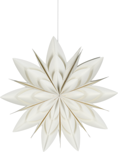 Northlight adventsstjerne blomst, hvit, 50 cm
