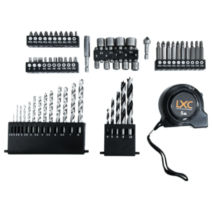 Cocraft LXC DD650-K skruvdragare 18 V batteri och tillbehör 