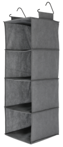 Hengende oppbevaring med 4 rom, 30,5 x 30,5 x 86 cm