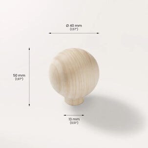 Prettypegs Nuppi Bill Raw 40 mm, 1 kpl