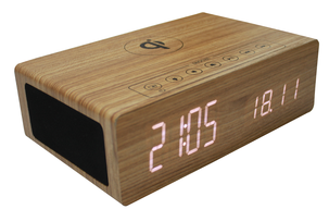 Klockradio  med Qi-laddning