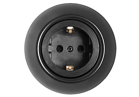 1-vägs vägguttag Schneider Renova