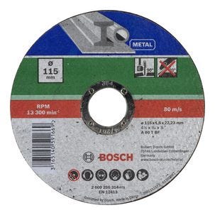 Kapskiva för metall 115 mm, Bosch