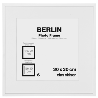 Valokuvakehys Berlin, valkoinen