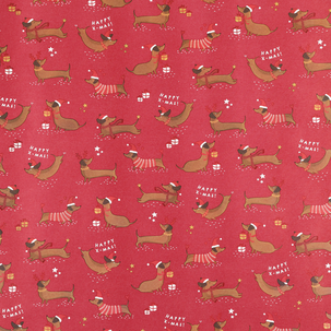 Julepapir med julemotiv 70 cm x 4 m