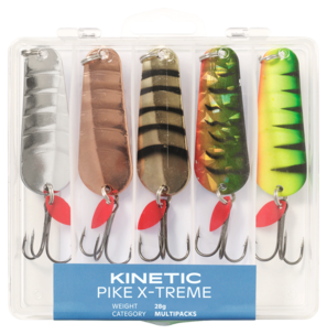 Kinetic Pike X-treme, skjesluk, 20 g 5-pack