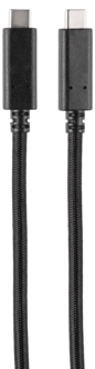 USB-C-til-USB-C-kabel, 5 A, 240 W, svart
