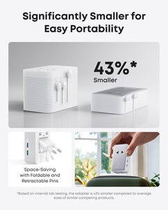Anker Nano reiseadapter 20 W reiselader USB-C, 2 porter, hvit