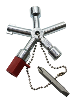 Nelco CS 5 universalnøkkel for koblingsskap, 4 stk.