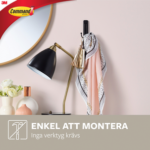 Command självhäftande krok dubbel, large