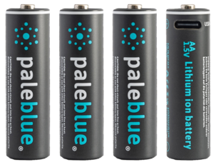 Pale Blue AA Ladattavat paristot USB-C, 4 kpl