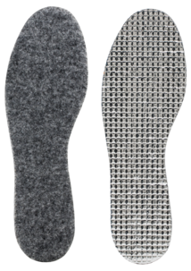 Varma iläggssulor aluminium/filt Kvill, 1 par