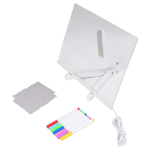 LED-ritplatta 30 x 20 cm med ställ, USB-C