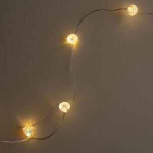 Batteridriven ljusslinga diamant LED Northlight, 2 m