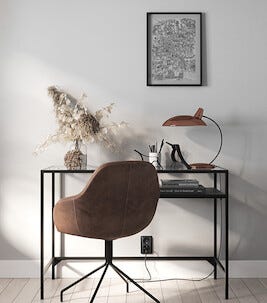 ELKO RS dobbel stikkontakt påvegg, svart