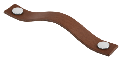 Läderhandtag Levanto brunt, 158 mm

