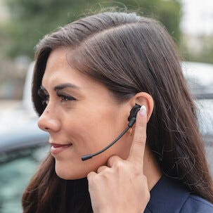 JLab Work Buds in-ear-ørepropper med avtakbar mikrofon