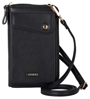 Anmiki Mary mobilväska med axelrem, crossbody, svart