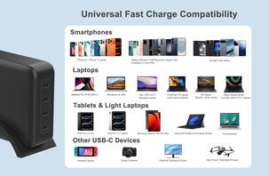 Bordlader USB-C GaN 240 W, 4 porter