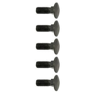 Vagnsbult M5 x 15 mm Svart 5-pack