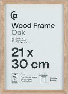 Fotoramme av FSC-merket tre på 21 x 30 cm