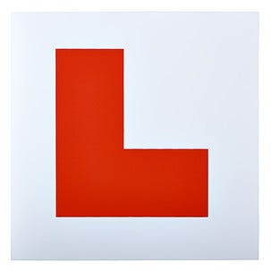 Øvelseskjøringsskilt 