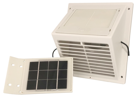Sunwind MiniVent Tuuletin erillisellä aurinkopaneelilla