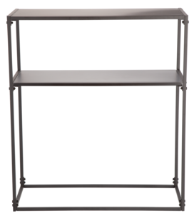 Avlastningsbord metall, svart