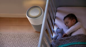 Philips AC2220/10 liten luftrenare HEPA-filter, 109 m2