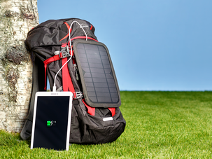 Solcellelader med USB 10 W, Exibel