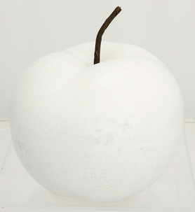 Dekorationsäpple, vit