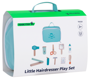 Kampaajanlaukku lapsille, 11 osaa, yli 3-vuotiaille