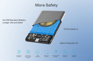 Trådløs magnetisk powerbank, 5000 mAh