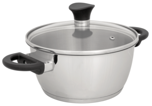 Gryt-/kastrullset 2 delar, rostfritt stål