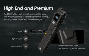 Nitecore sterk lommelykt, oppladbar, USB-C, 3000 lm
