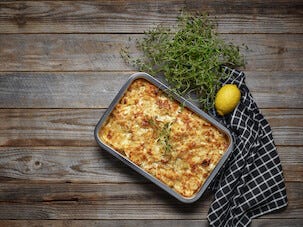 Ugnsform rostfritt stål, 31,7 x 21,7 x 5 cm