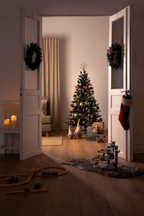 Naturtrogen liten julgran 165 cm