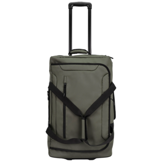 Duffel bag trunk med hjul, expanderbar, grön