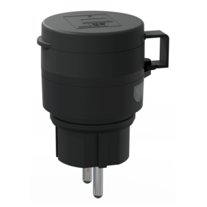 Batteridriven rörelsesensor och eluttag, utomhus