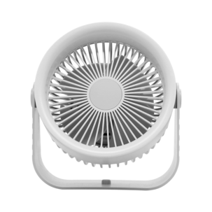 Pöytätuuletin, ladattava tuuletin USB, seinäkiinnike, valkoinen, 20 cm
