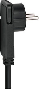 Brennenstuhl 6-osainen jatkojohto sisäkäyttöön, musta, 2 m