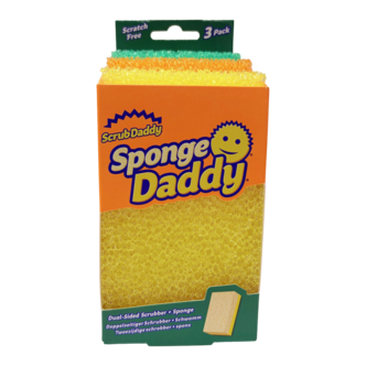 Scrub Daddy Sponge Daddy rengjøringssvamp, 3-pakning