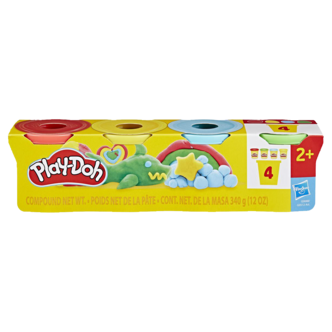 Play-Doh modelleringsleire 4-pakning, fra 2 år