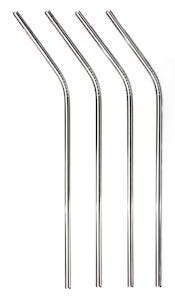 Sugrör i metall, 4-pack