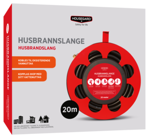 Housegard brandslang med 3/4-tumskoppling