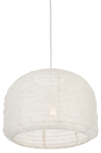 Northlight Evan lampeskjerm til taklampe, lin, hvit